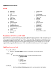 High Renaissance Notes Vocab Renaissance Overview: c. 1500