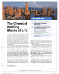 CHAPTer 2 THE CHEMICAL BUILDING BLOCKS OF LIFE