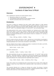 EXPERIMENT 8 Synthesis of Alum from Al Metal