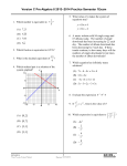 Version C Pre-Algebra 8 2013–2014 Practice Semester 1Exam