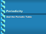 Periodicity - Walton High