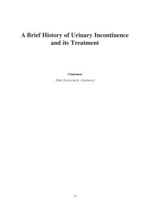 A Brief History of Urinary Incontinence