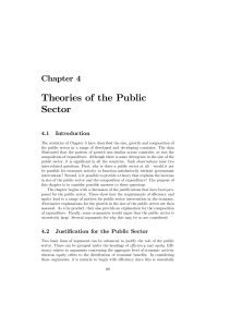 Theories of the Public Sector