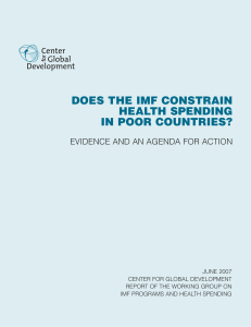 Does the IMF Constrain Health Spending in Poor Countries
