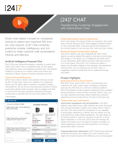 Transforming Customer Engagement with Intent-driven Chat