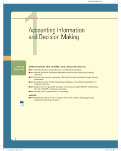 Chapter 1 - Accounting Information and Decision Making