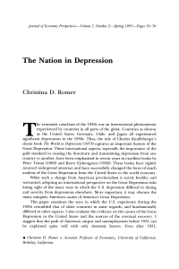 The Nation in Depression