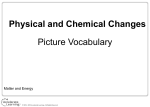 Physical and Chemical Changes Picture Vocabulary
