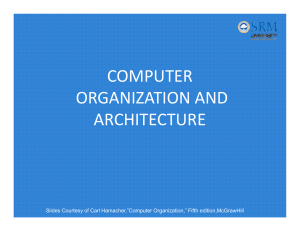 Computer Organization And Architecture Srm