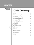 Chapter 10: Circle Geometry