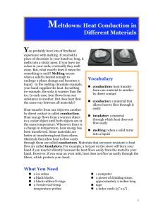 Meltdown: Heat Conduction in Different Materials