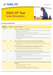 the TOEFL ® ITP Score Descriptors Flyer
