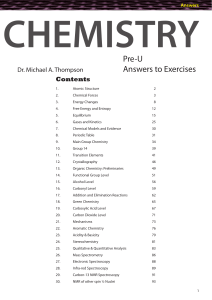 Answers - logo Pre-U Chemistry Textbook