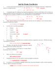 2nd 6-Weeks Test Review ANSWERS