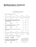 EULER PREPARATORY TEST 2016 1. What is the largest prime