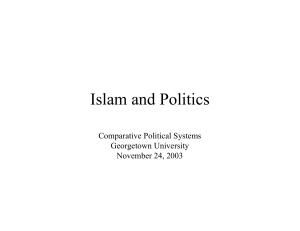 Islam and Politics - Georgetown University