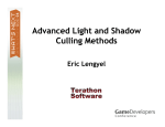Advanced Light and Shadow Culling Methods