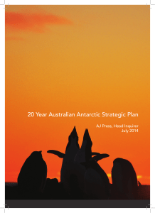 20 Year Australian Antarctic Strategic Plan