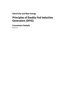 Principles of Doubly-Fed Induction Generators (DFIG)