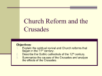 Church Reform and the Crusades