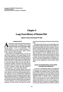 Chapter 4 Long-Term History of Human Diet