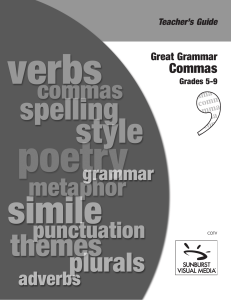 Great Grammar Commas - The Described and Captioned Media
