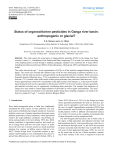 Status of organochlorine pesticides in Ganga river basin