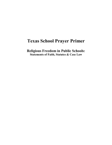 Prayer in Public Schools