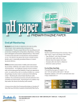 pH paper Sell Sheet