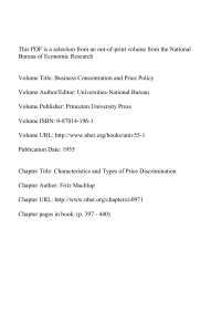 Characteristics and Types of Price Discrimination