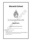 11+ - Warwick School