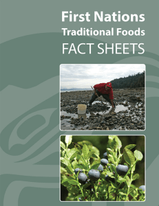 Traditional Foods Fact Sheets - First Nations Health Authority