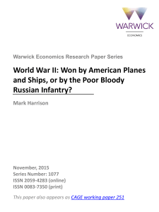 World War II: Won by American Planes and Ships, or by the Poor