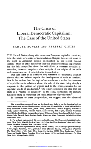 Liberal Democratic Capitalism: