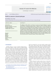 Shellfish as reservoirs of bacterial pathogens