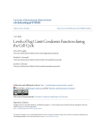 Levels of Ycg1 Limit Condensin Function during the Cell Cycle