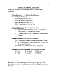 Variety of Sentence Structures