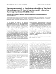 Thermodynamic analysis of the unfolding and stability of the dimeric