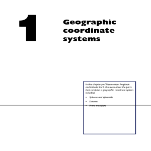 Geographic coordinate systems