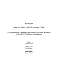 MEMS 1041 Report for Rocket Engine Measurement Project Use of
