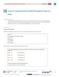 Lesson 8: Equivalent Ratios Defined Through the