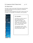 8.4: Components of Earth`s Climate System pg. 330 The Climate