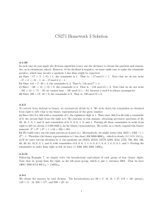 CS271 Homework 3 Solution