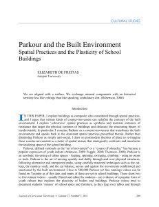 Parkour and the Built Environment - Journal of Curriculum Theorizing