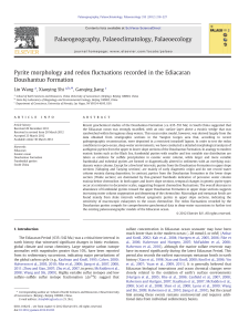 Palaeogeography, Palaeoclimatology, Palaeoecology