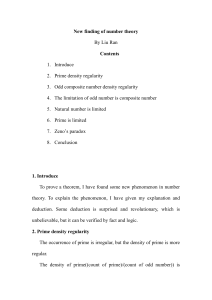 New finding of number theory By Liu Ran Contents 1