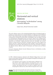 Horizontal and vertical relations