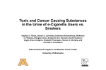 Toxic and Cancer Causing Substances in the Urine of e
