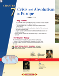 Crisis and Absolutism Europe