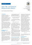 Tech Talk: (4) Pressure Measurement Basics